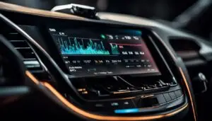 futuristic car dashboard