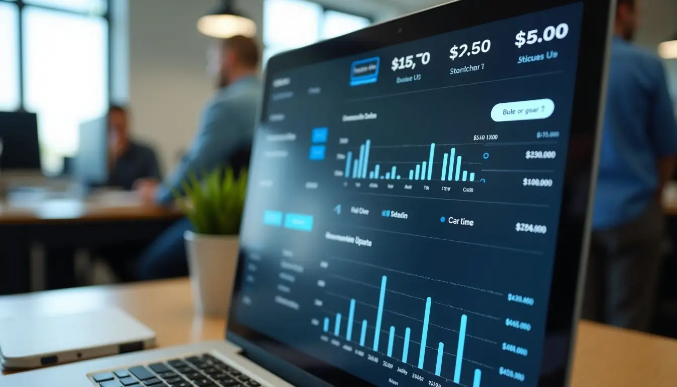 The image shows real-time sales data dashboard for a car dealership.