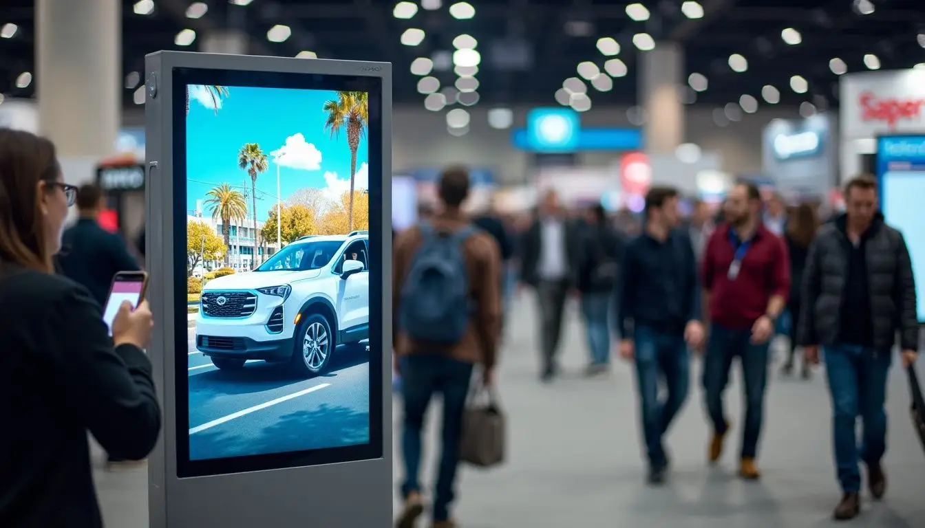 Maximizing Trade Show Impact Utilizing Digital Signs for Automotive Events 303268372