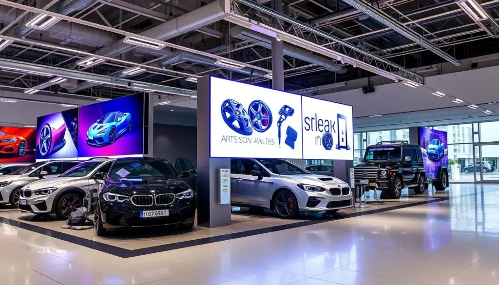 Digital Signs for Promoting Parts and Accessories for Car Dealers