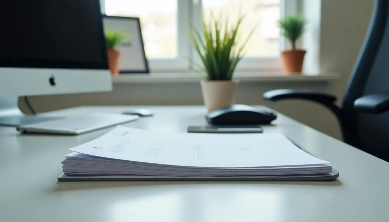 An organized office with a modern computer setup and quality leads.