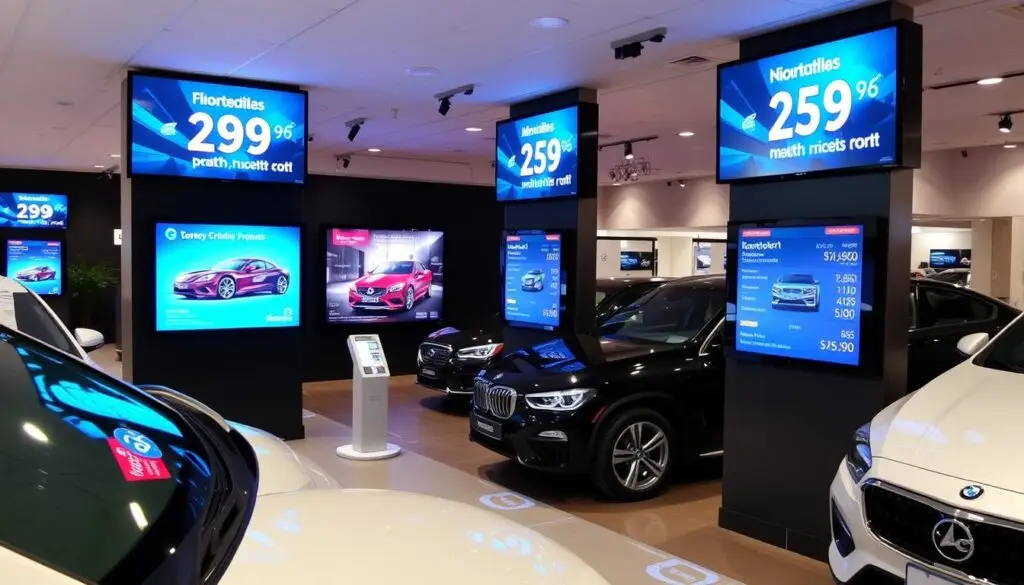 Car Dealership Pricing Displays