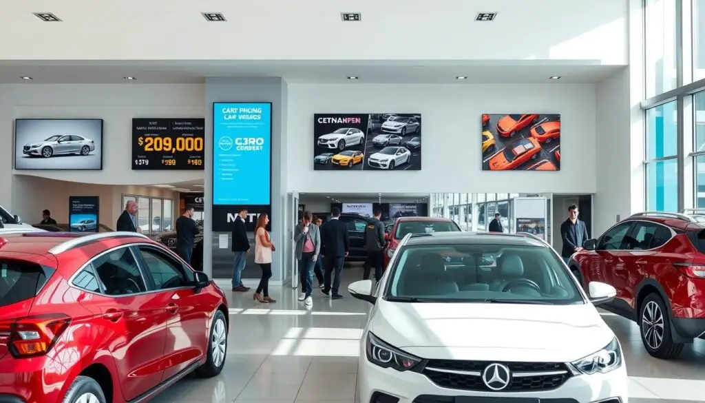 Leveraging Digital Signs for Car Dealership Pricing Displays