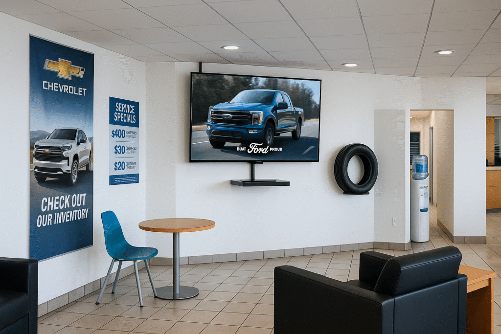 The Hidden Sales Killer in Your Showroom: What’s On the TV? 1 ChatGPT Image May 28 2025 04 34 18 PM