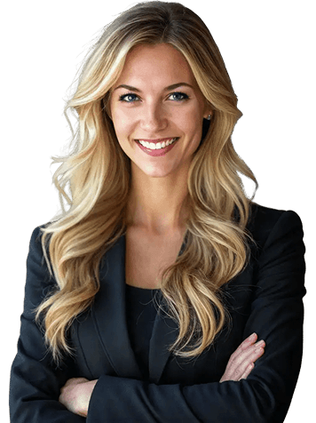 A Chief Customer Experience Officer on stage, presenting the benefits of a Customer Lounge TV system for car dealers.