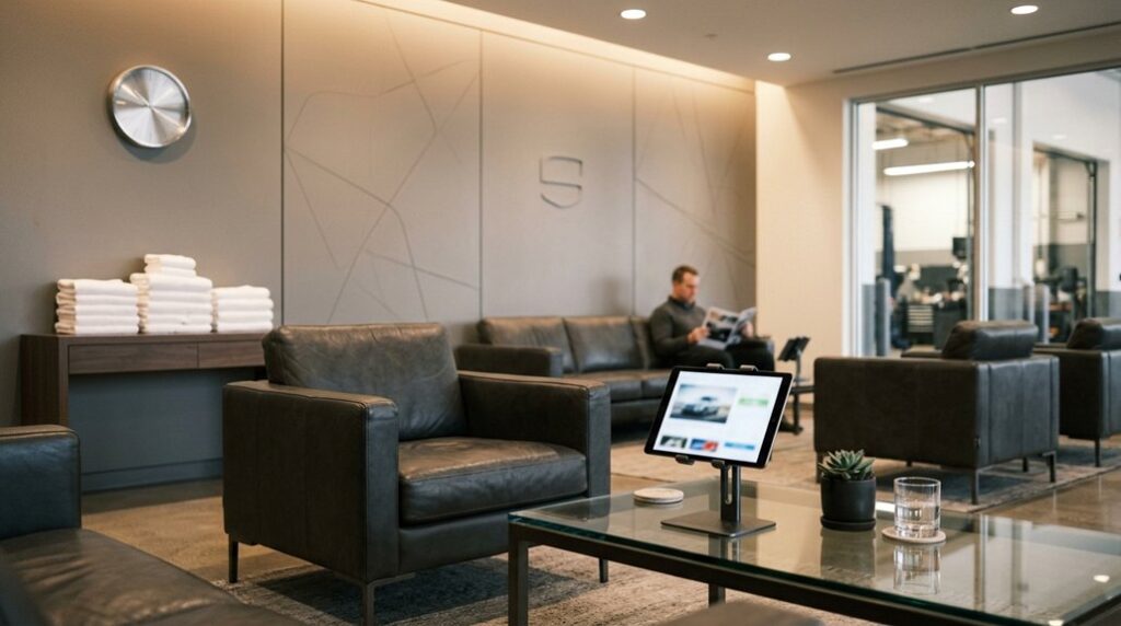 competitor ads in lounge