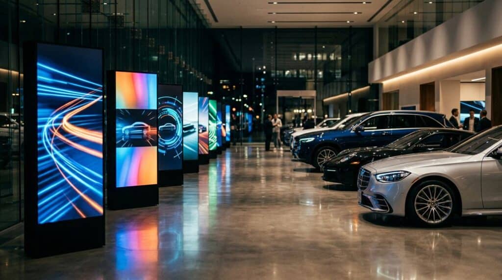 digital signs enhance dealership visibility