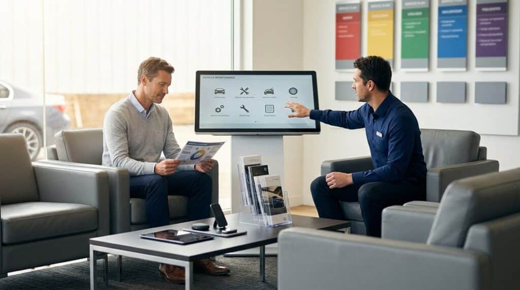 educate customers during wait