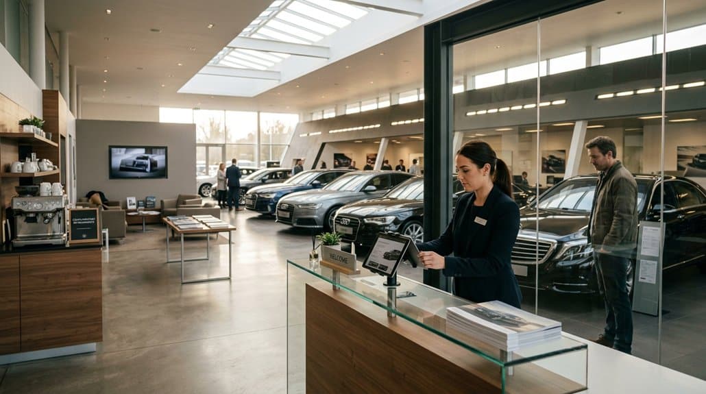 engaged knowledgeable showroom staff