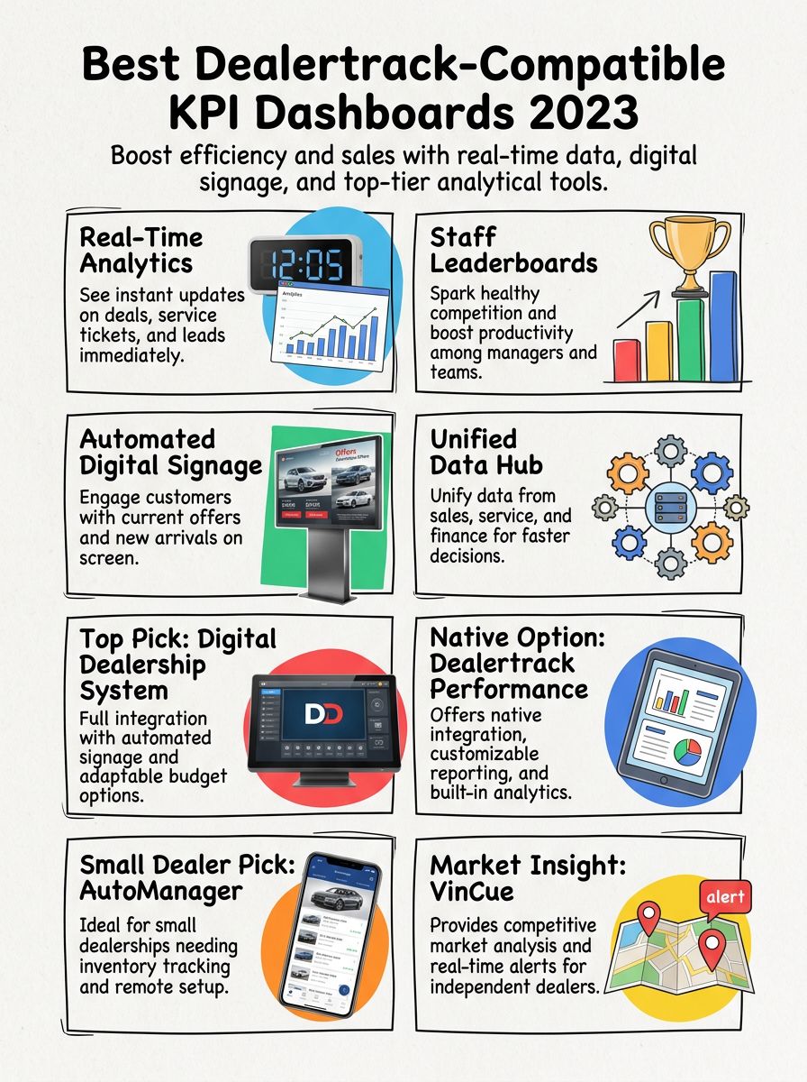 Best Dealertrack-Compatible KPI Dashboards for Automotive Dealers