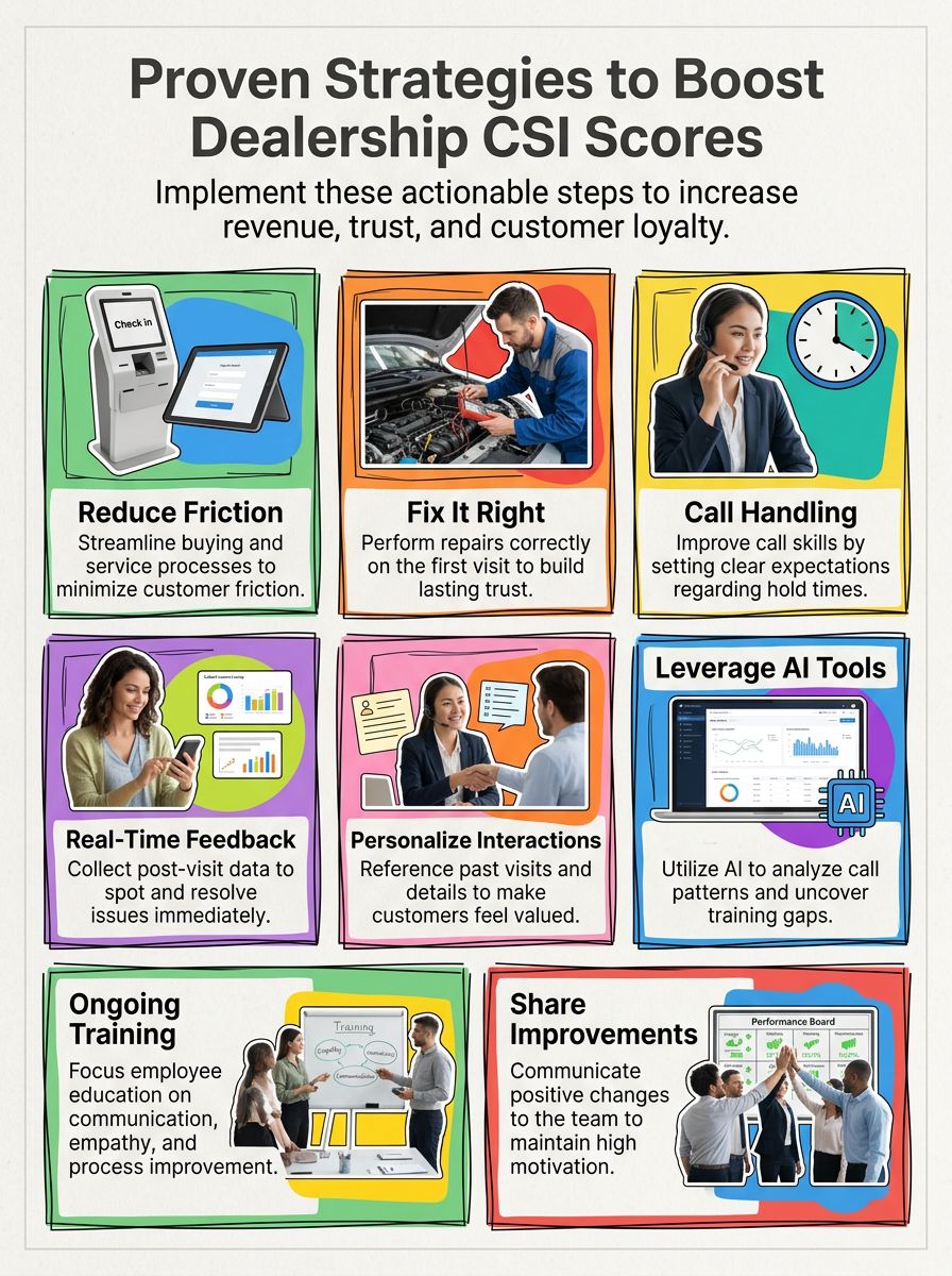 Dealership CSI Score Improvement Strategies That Actually Work