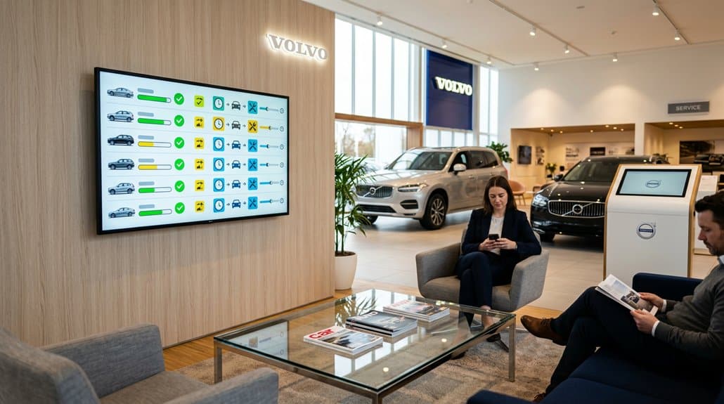 live service updates displayed