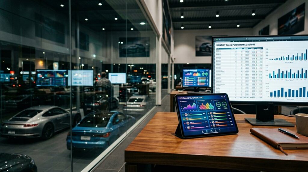 sales reports vs leaderboards