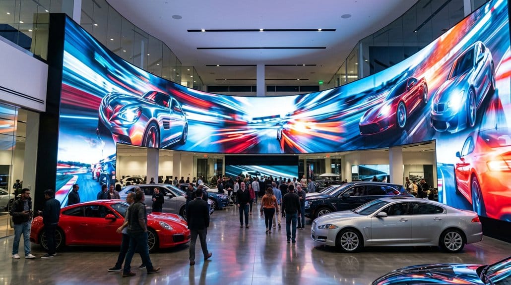 strategic video wall placement