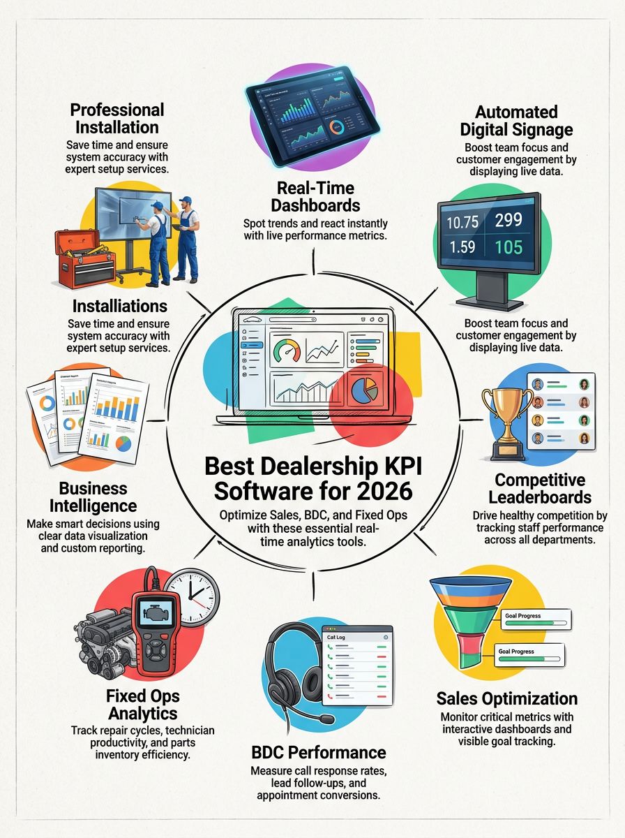 Best Dealership KPI Software for 2026: Tools for Sales, BDC, and Fixed Ops Best Dealership KPI Software for 2026: Tools for Sales, BDC, and Fixed Ops