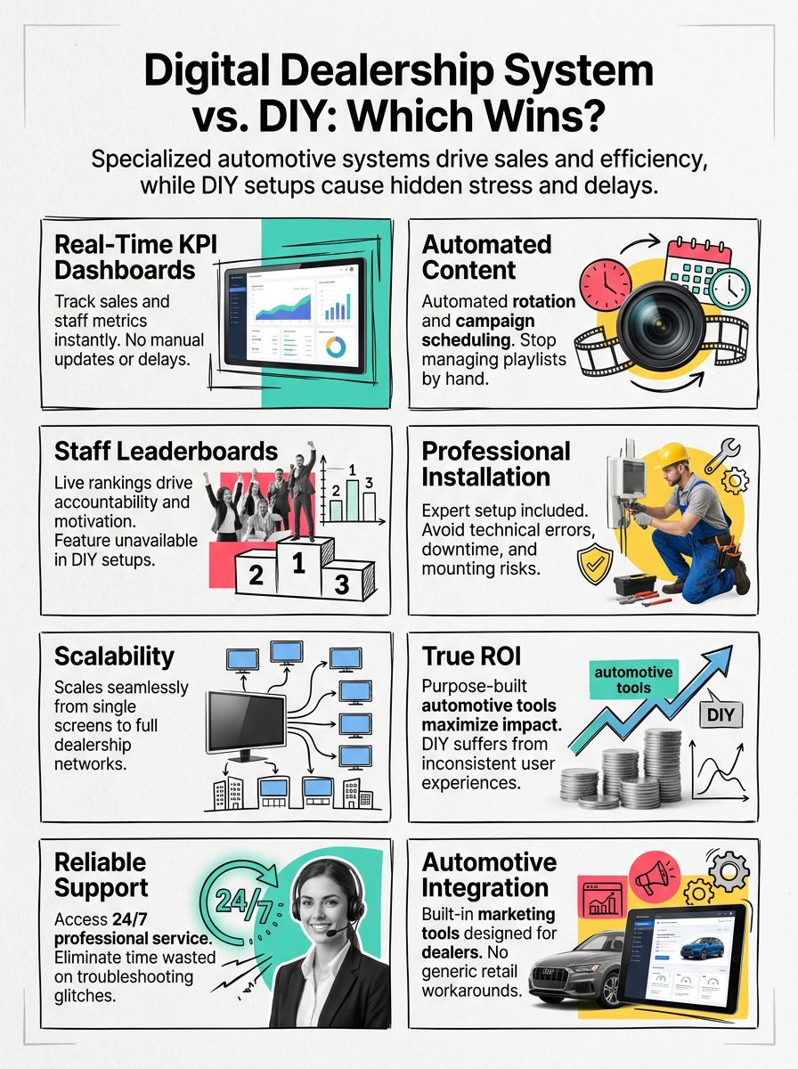 Digital Dealership System vs. DIY Smart TV Solutions: Which Is Better?