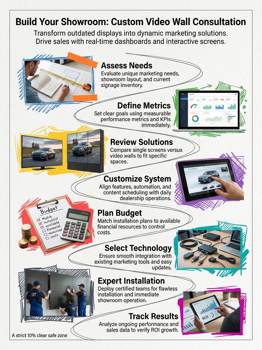 Custom Dealership Video Wall Design Consultation: Build Your Showroom
