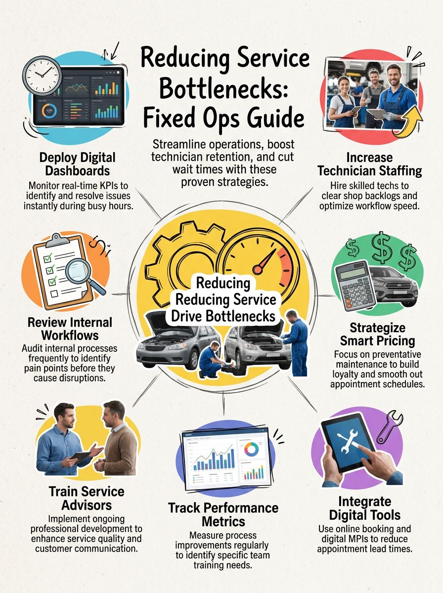 Reducing Service Drive Bottlenecks: A Guide for Fixed Ops Directors