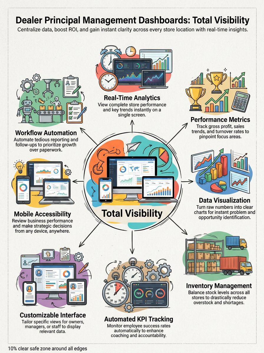 Dealer Principal Management Dashboards: Visibility Across All Stores Dealer Principal Management Dashboards: Visibility Across All Stores