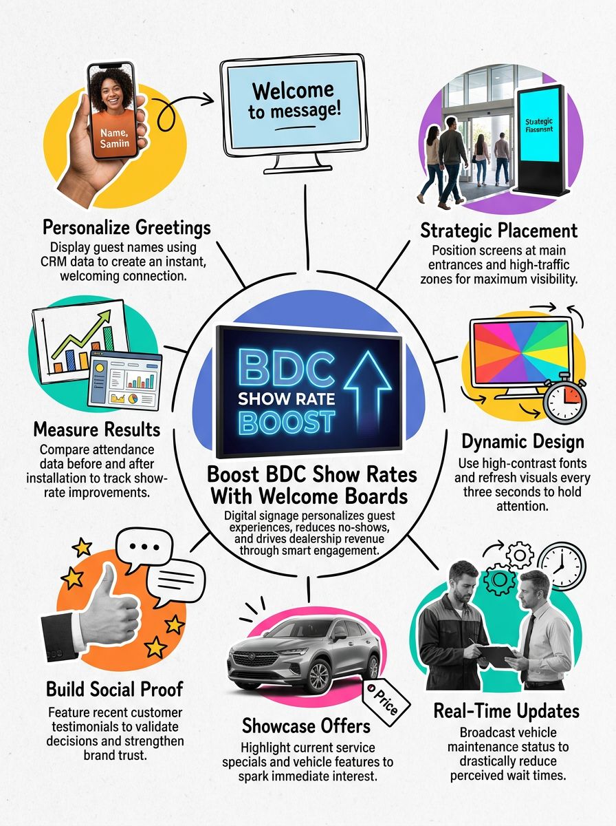 How to Improve BDC Appointment Show Rates Using Welcome Boards